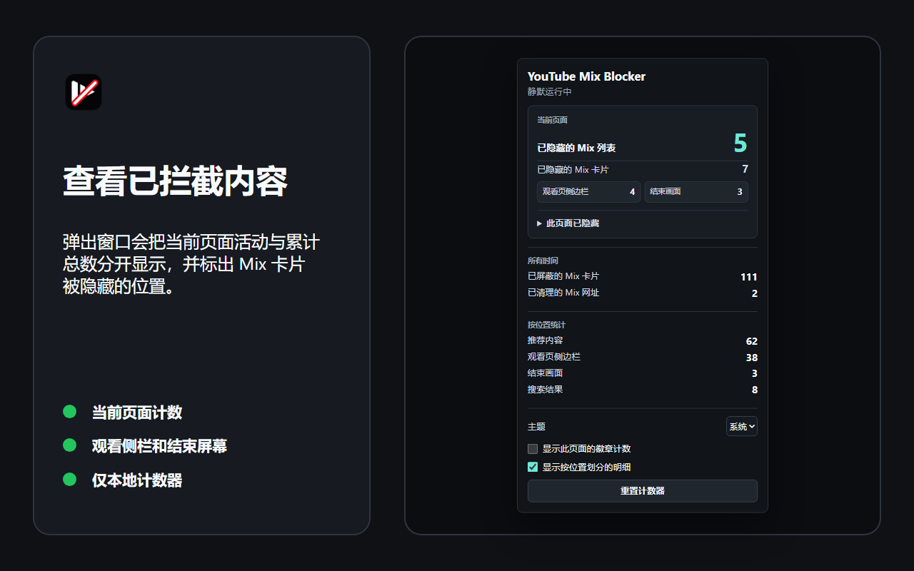 YouTube Mix Blocker - 截图 3