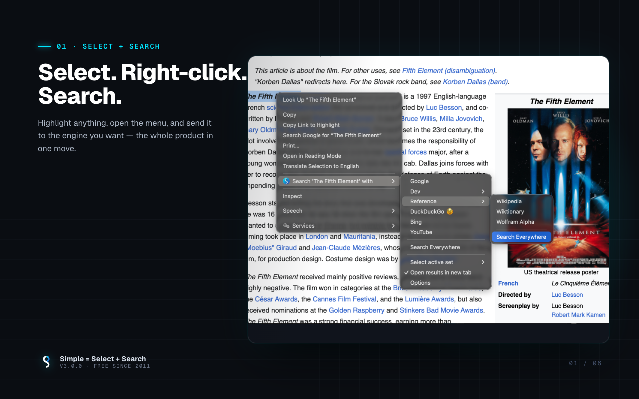 Simple = Select + Search - 截图 1
