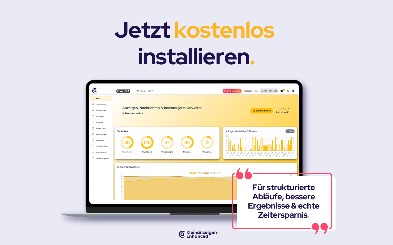 Kleinanzeigen-Enhanced: Zeit sparen beim Inserieren - 截图 4