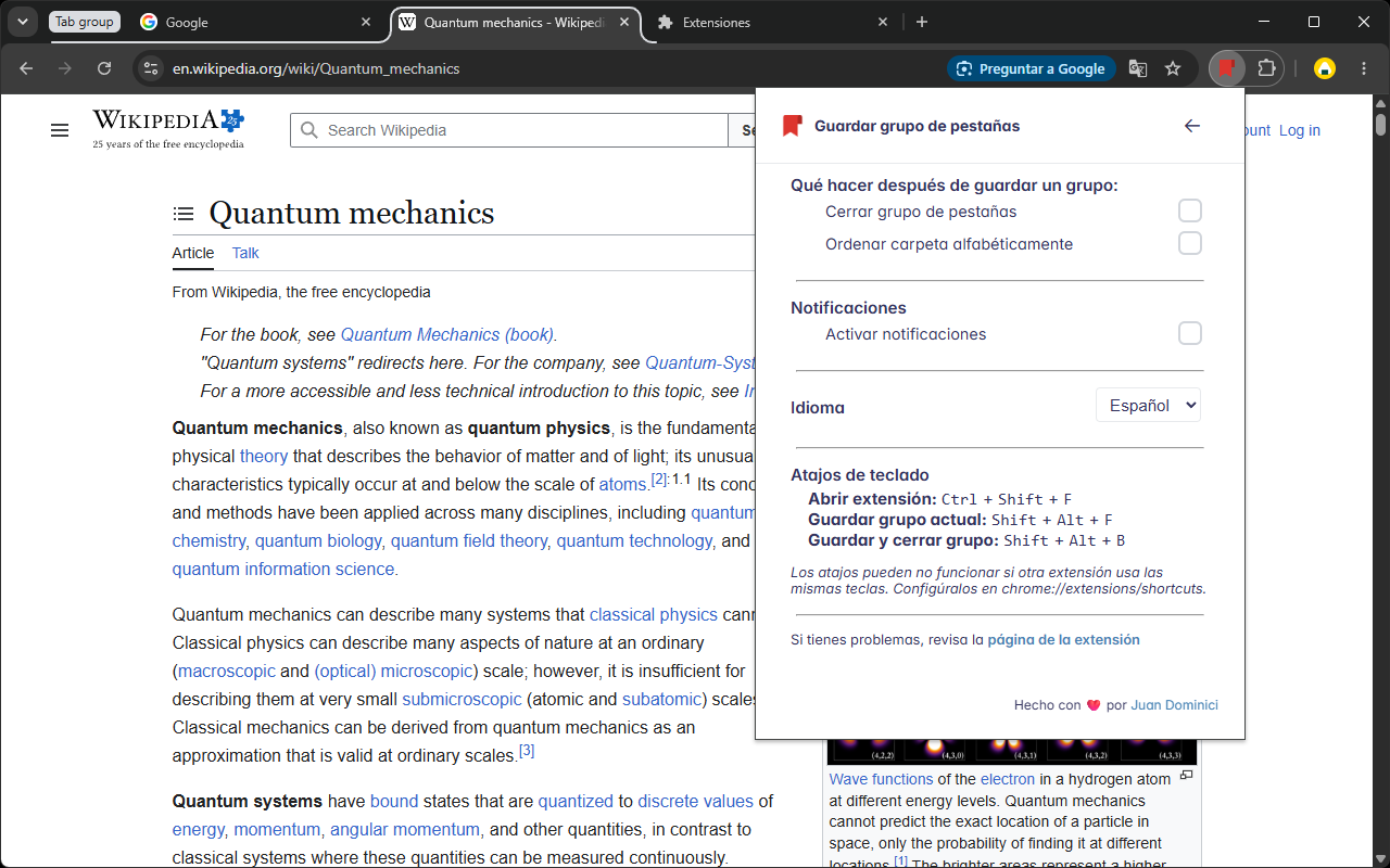 Bookmark Tab Group - 截图 3