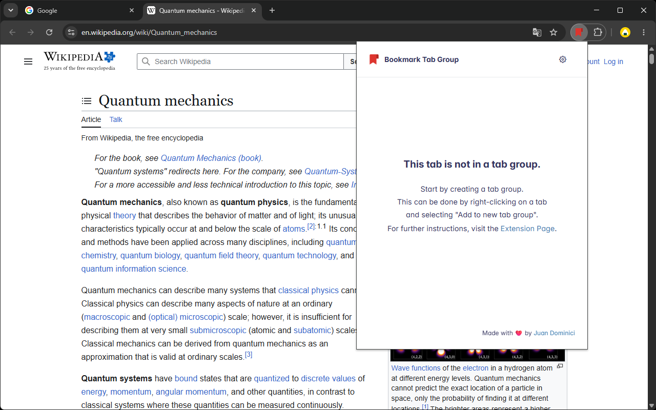 Bookmark Tab Group - 截图 5