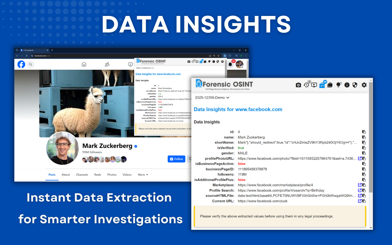 Forensic OSINT Full Page Screen Capture - 截图 1