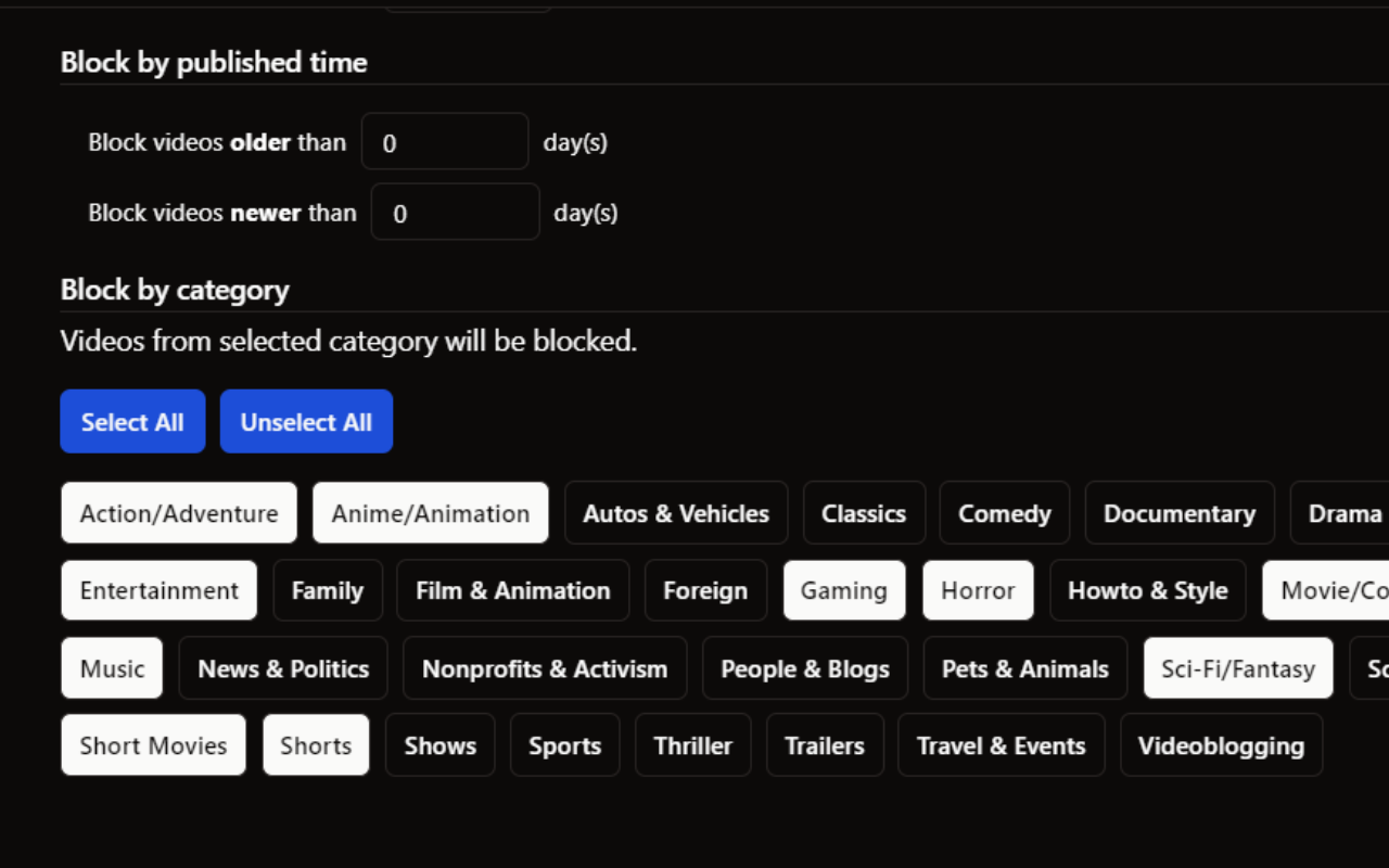 YTBlock - Block any content from YouTube™ - 截图 4