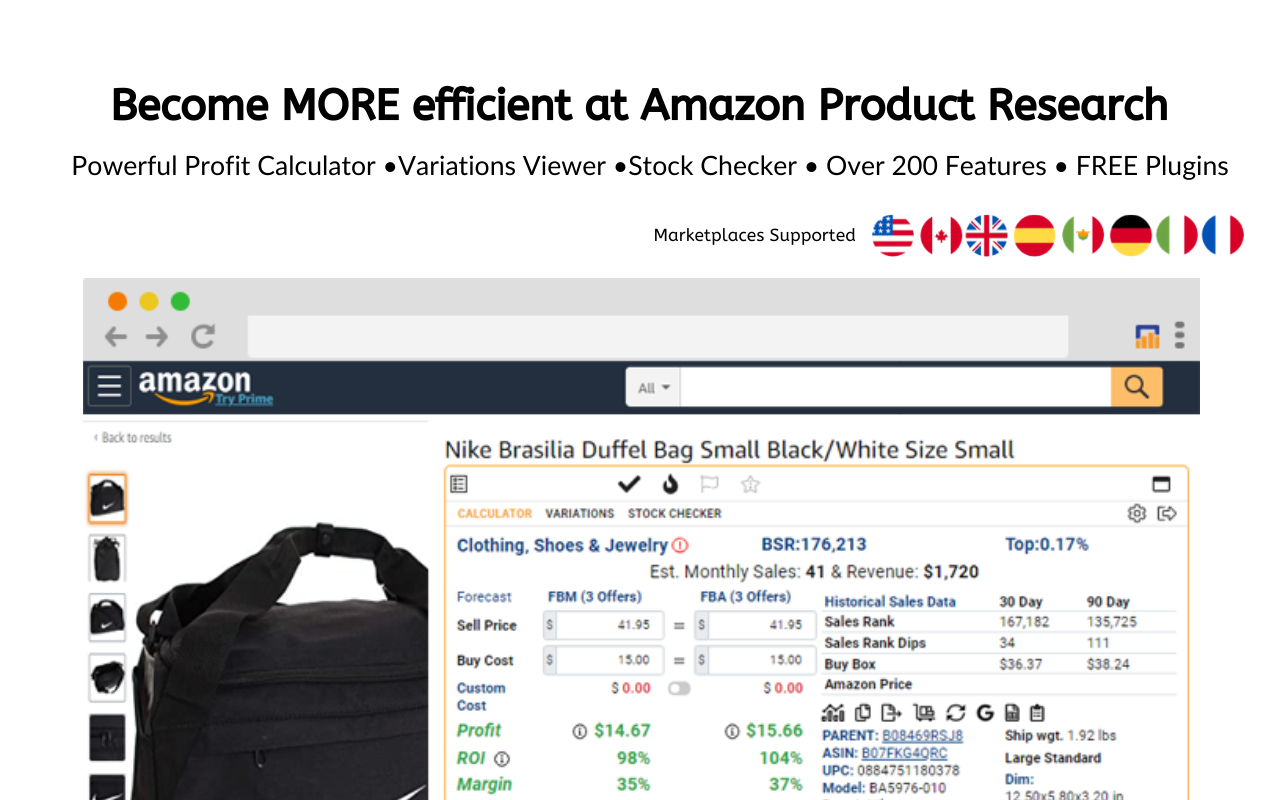AZInsight Amazon & Walmart Product Analytics Tool - 截图 1