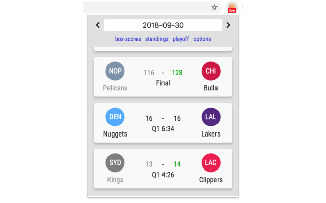 Basketball Box Scores - 截图 1