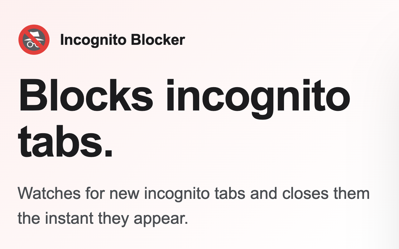 Incognito Blocker - 截图 1