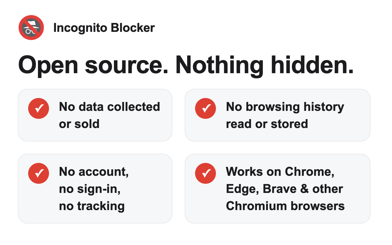 Incognito Blocker - 截图 2