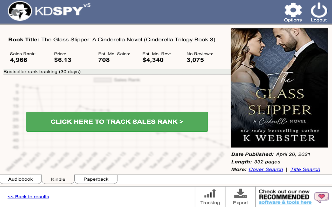 KDSPY – Keyword Research for Authors - 截图 2