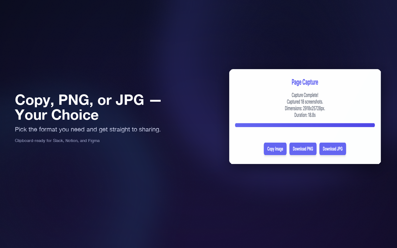 InstaScroll: Full Page Screenshots for Chrome - 截图 1