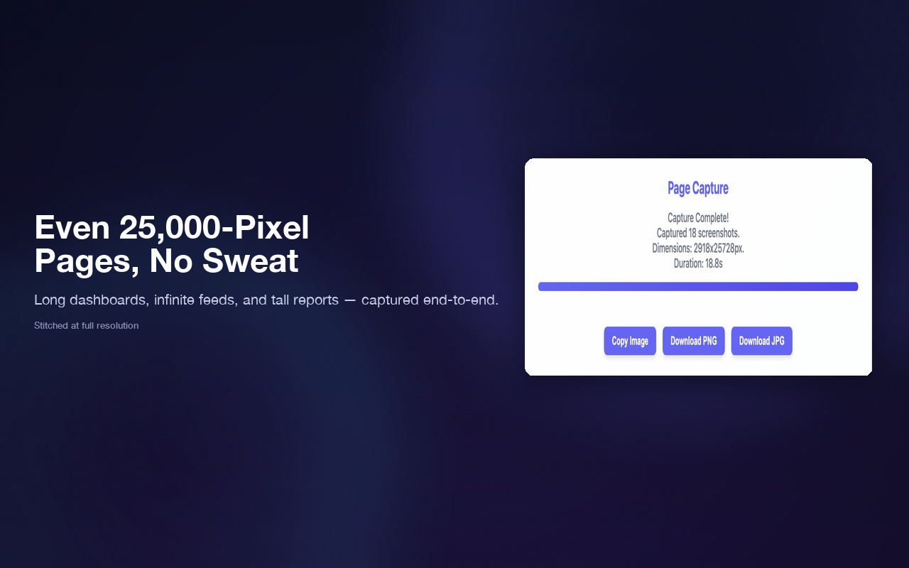 InstaScroll: Full Page Screenshots for Chrome - 截图 2