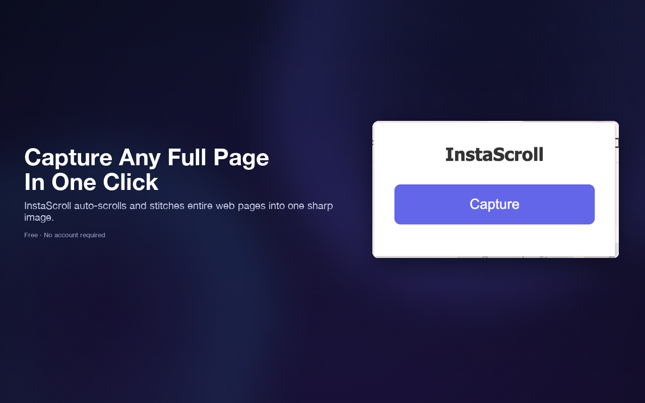 InstaScroll: Full Page Screenshots for Chrome - 截图 4