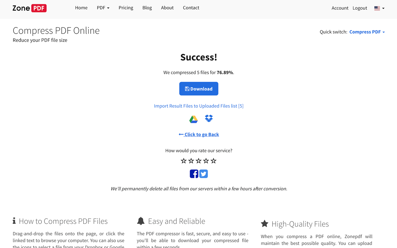 Compress PDF - 截图 2