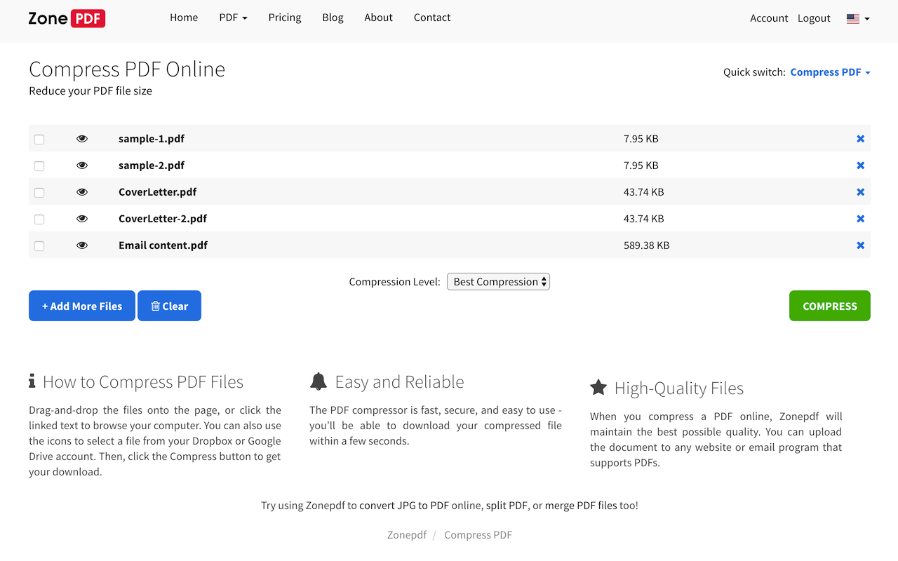 Compress PDF - 截图 4