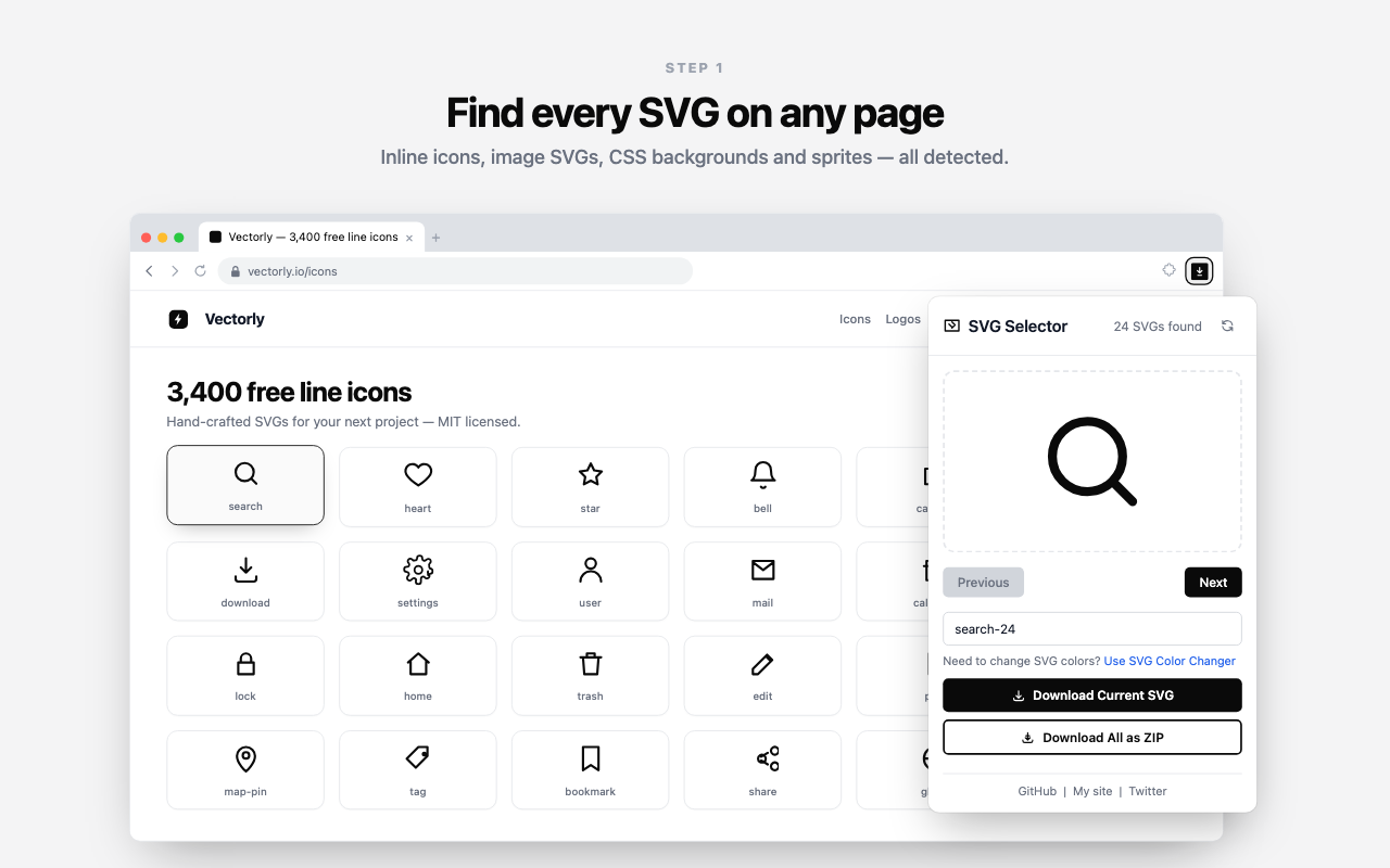 SVG Web Downloader & Extractor - 截图 2