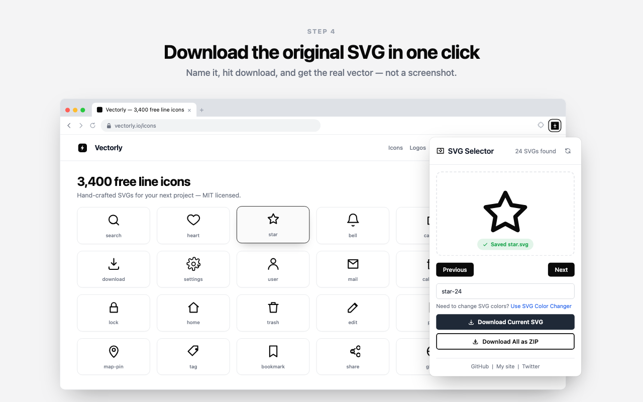 SVG Web Downloader & Extractor - 截图 4