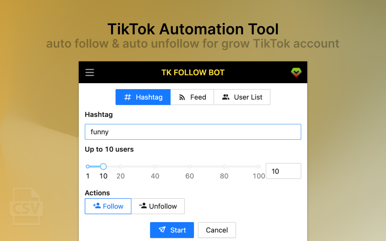 TK Follow Bot - TT Automation Tool - 截图 1