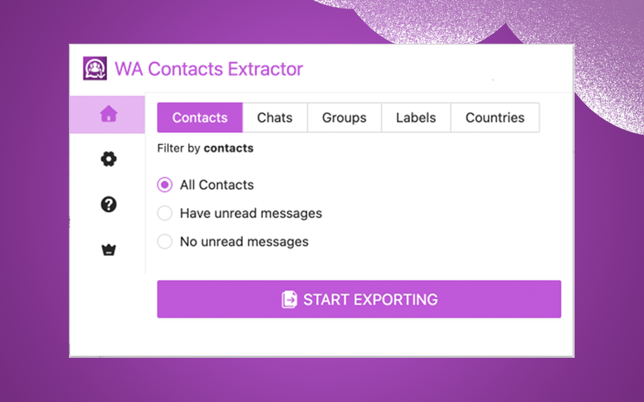 WA Contacts Extractor - 截图 1