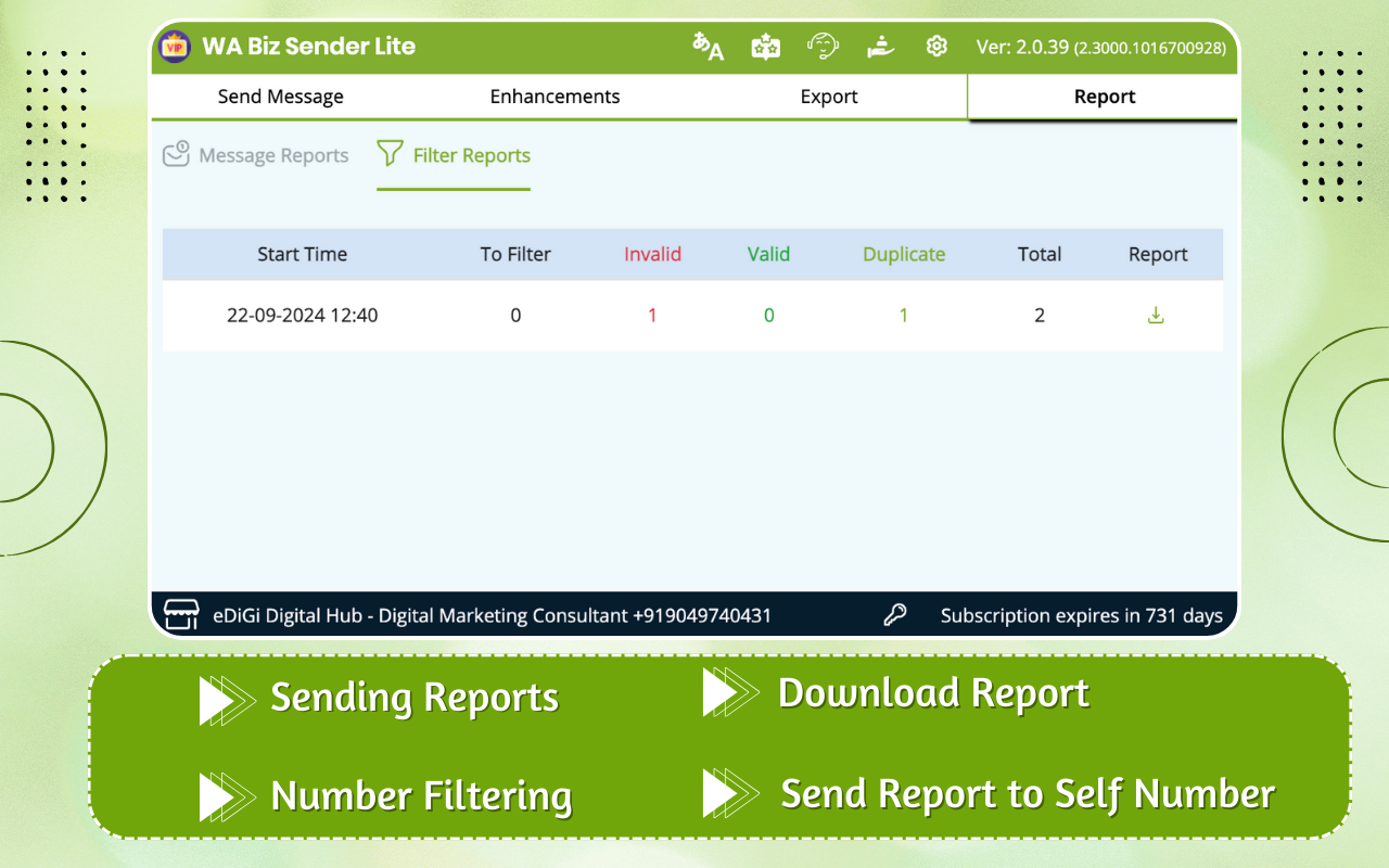 WABiz Free Bulk Sender (Lite) - 截图 5