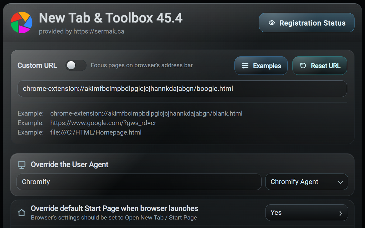 New Tab & Toolbox - 截图 4