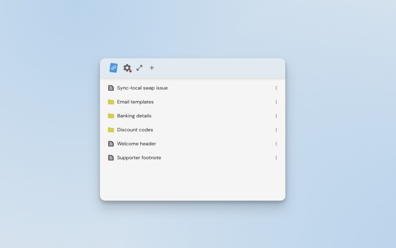 Permanent clipboard - 截图 2
