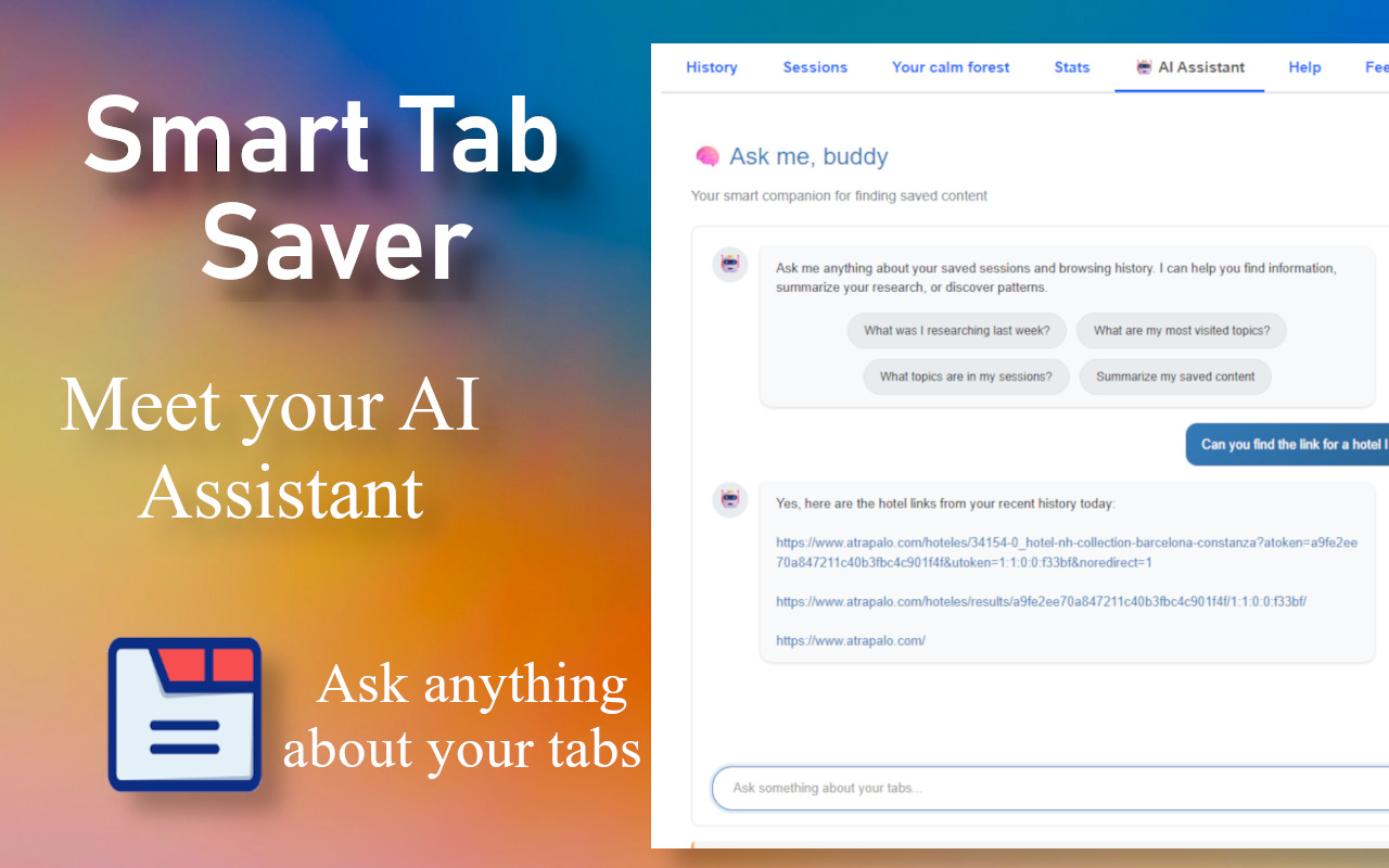 Smart Tab Saver - 截图 2