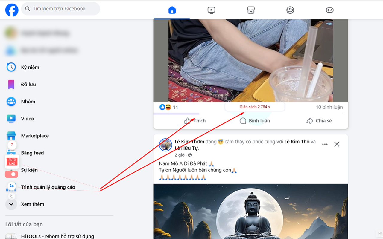 2TOOL - Auto Like & Thả tim tăng tương tác trên facebook - 截图 2