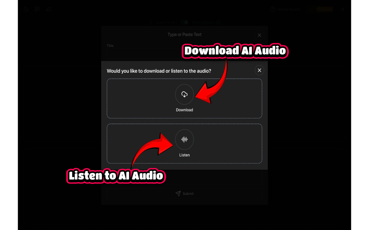 ChatGPT Reader/Transcriber: Free AI Text to Speech/Speech to Text (TTS/STT) - 截图 2