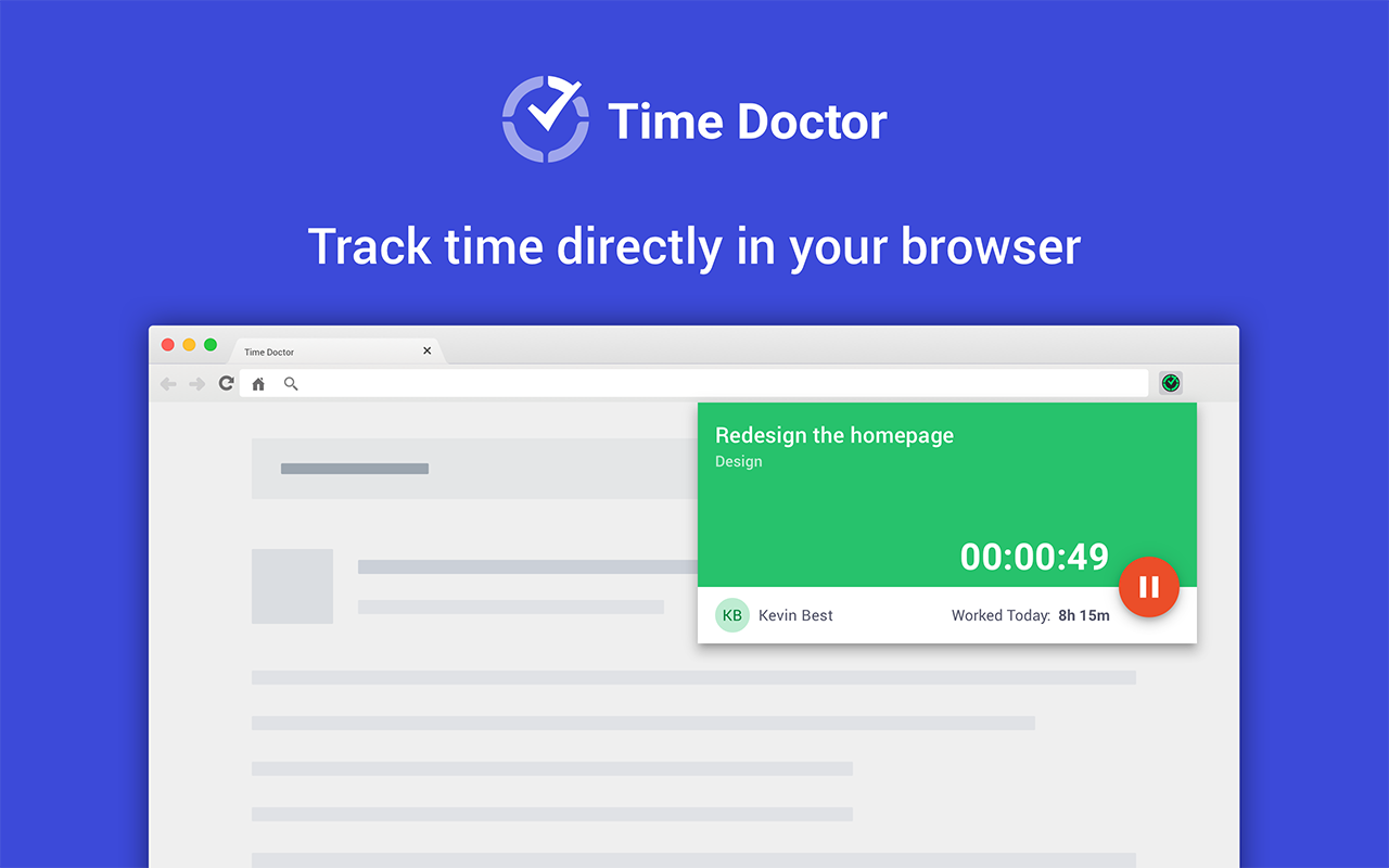 Time Doctor Chrome Extension - 截图 2