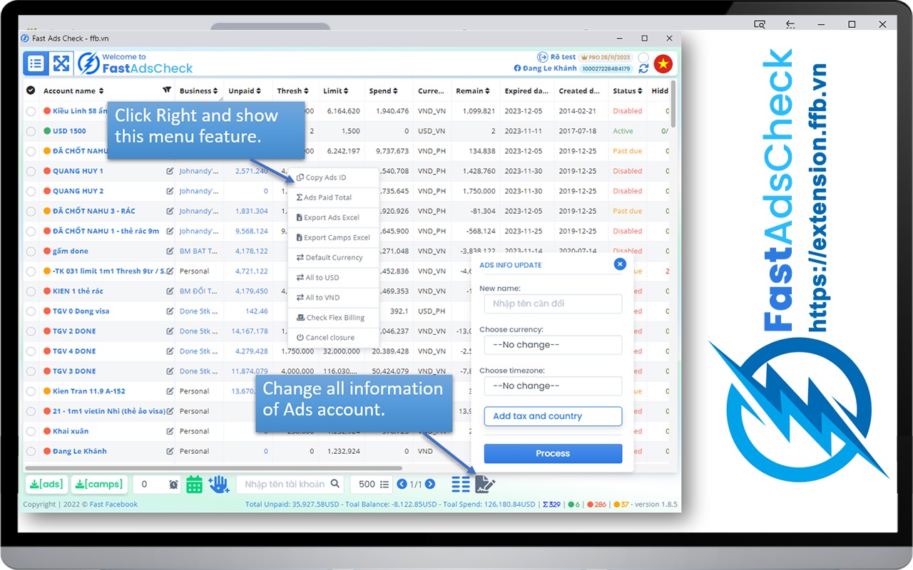 Fast Ads Check by ffb.vn - 截图 1
