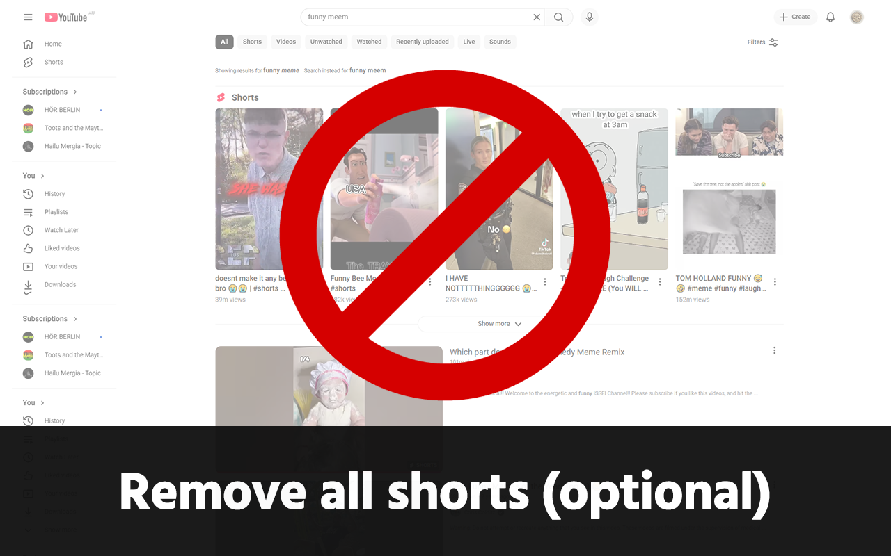 GoodTube - Adblock for Youtube + Remove Youtube Shorts + Restore old UI - 截图 1