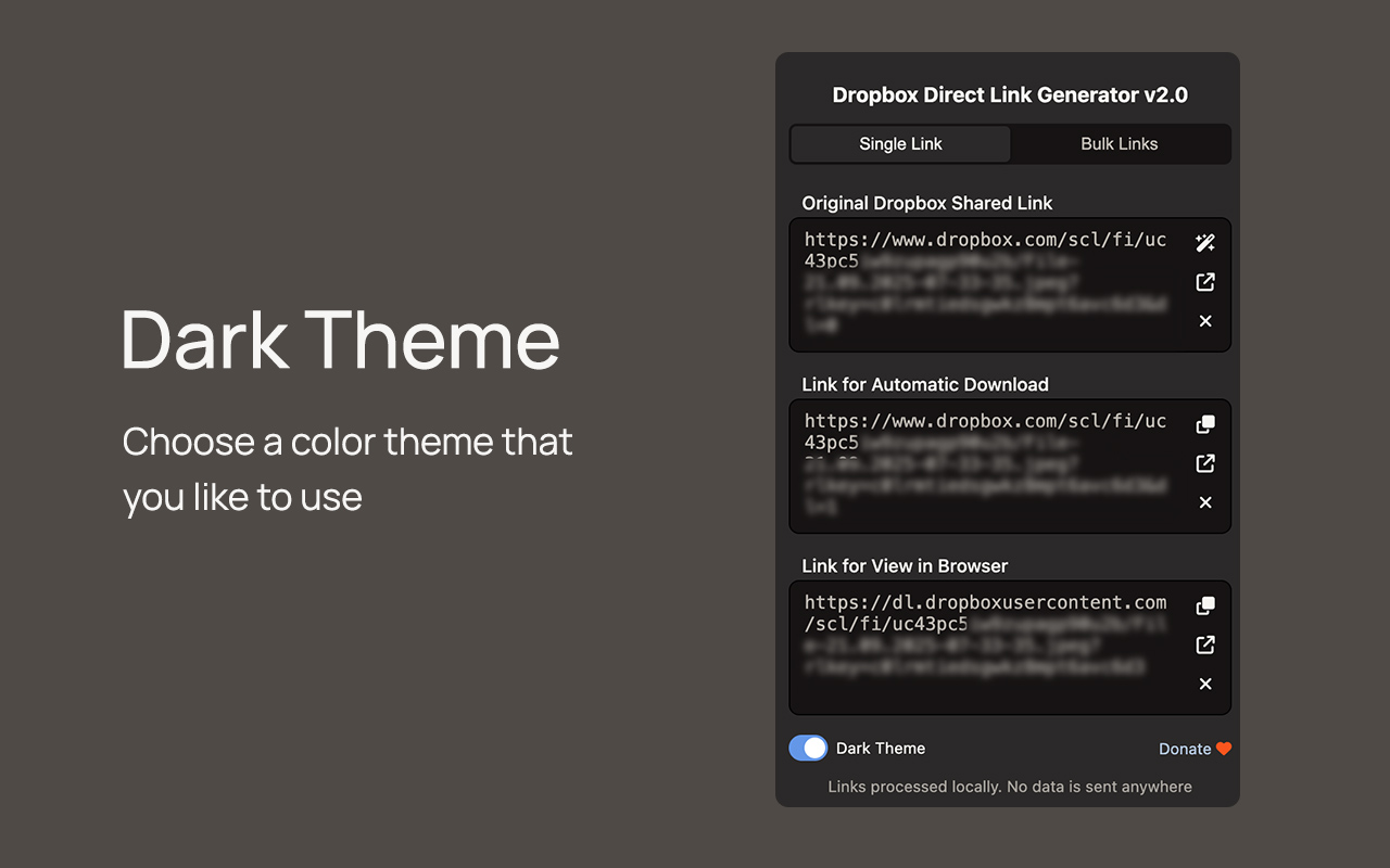 Dropbox Direct Link Generator - 截图 3