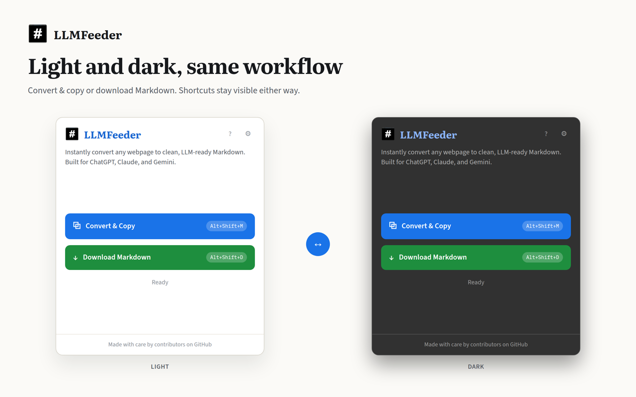 LLMFeeder - Web to Markdown for AI - 截图 5
