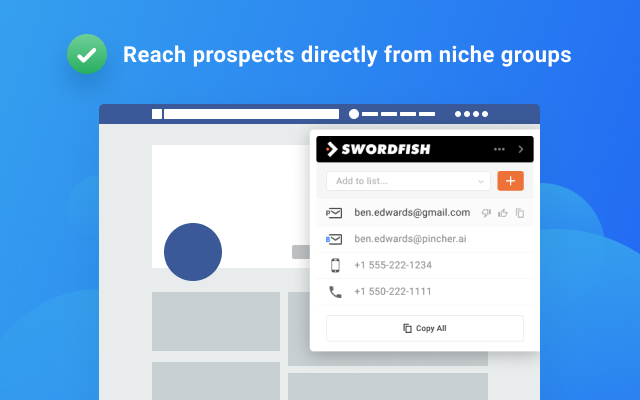 Swordfish AI: Find Emails & Phone Numbers - 截图 4