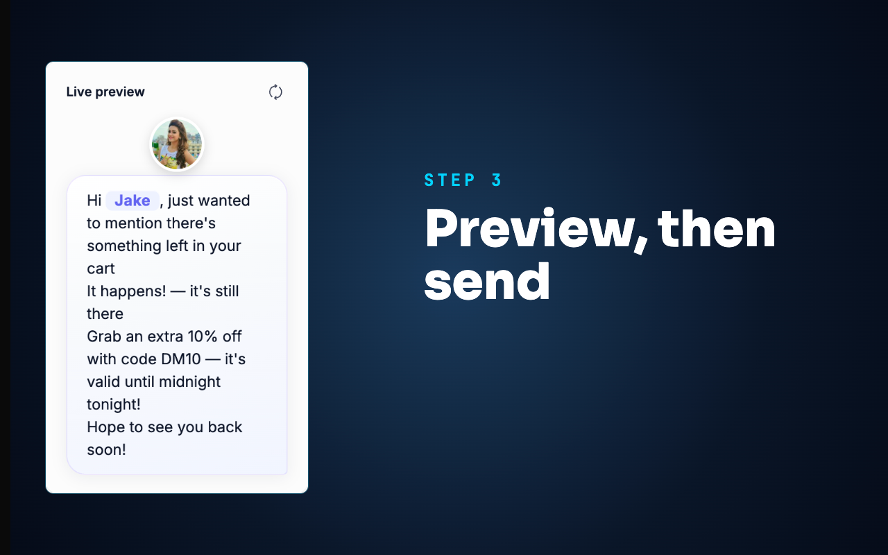 Message Outreach:批量私信与 AI Tweak - 截图 1