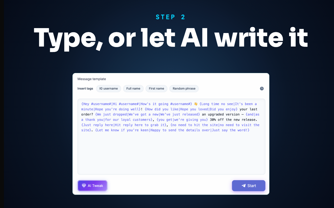 Message Outreach:批量私信与 AI Tweak - 截图 2