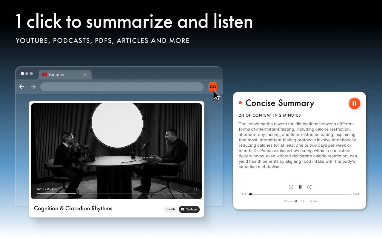 Recall: Summarizer (YouTube, Articles, PDFs), AI Chat, Knowledge Base, Quiz - 截图 1