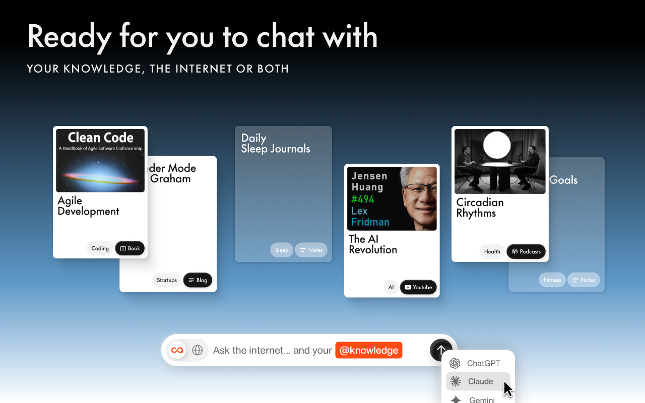 Recall: Summarizer (YouTube, Articles, PDFs), AI Chat, Knowledge Base, Quiz - 截图 2