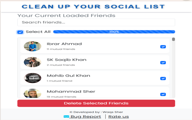 FMFR | Fast Mass Friends Remover Pro fb - 截图 1