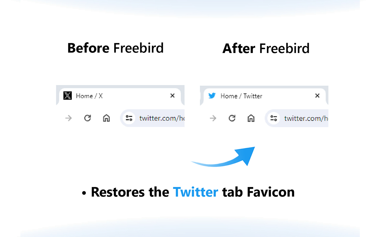 Freebird - X (Twitter) Logo Replacer - 截图 1