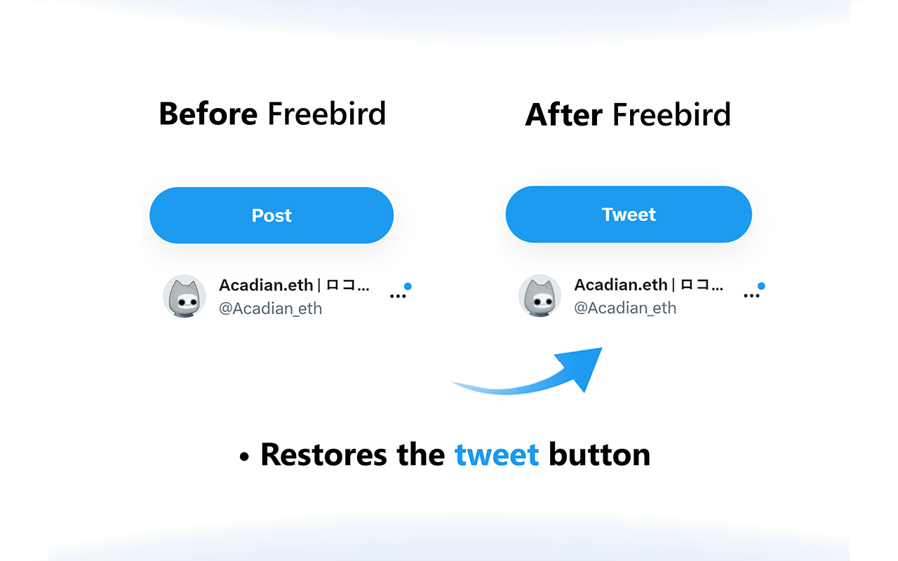 Freebird - X (Twitter) Logo Replacer - 截图 2