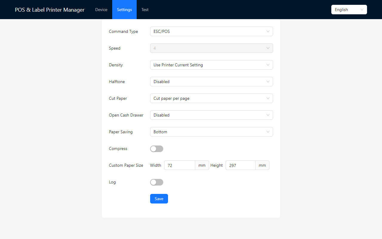 POS & Label Printer Manager - 截图 2
