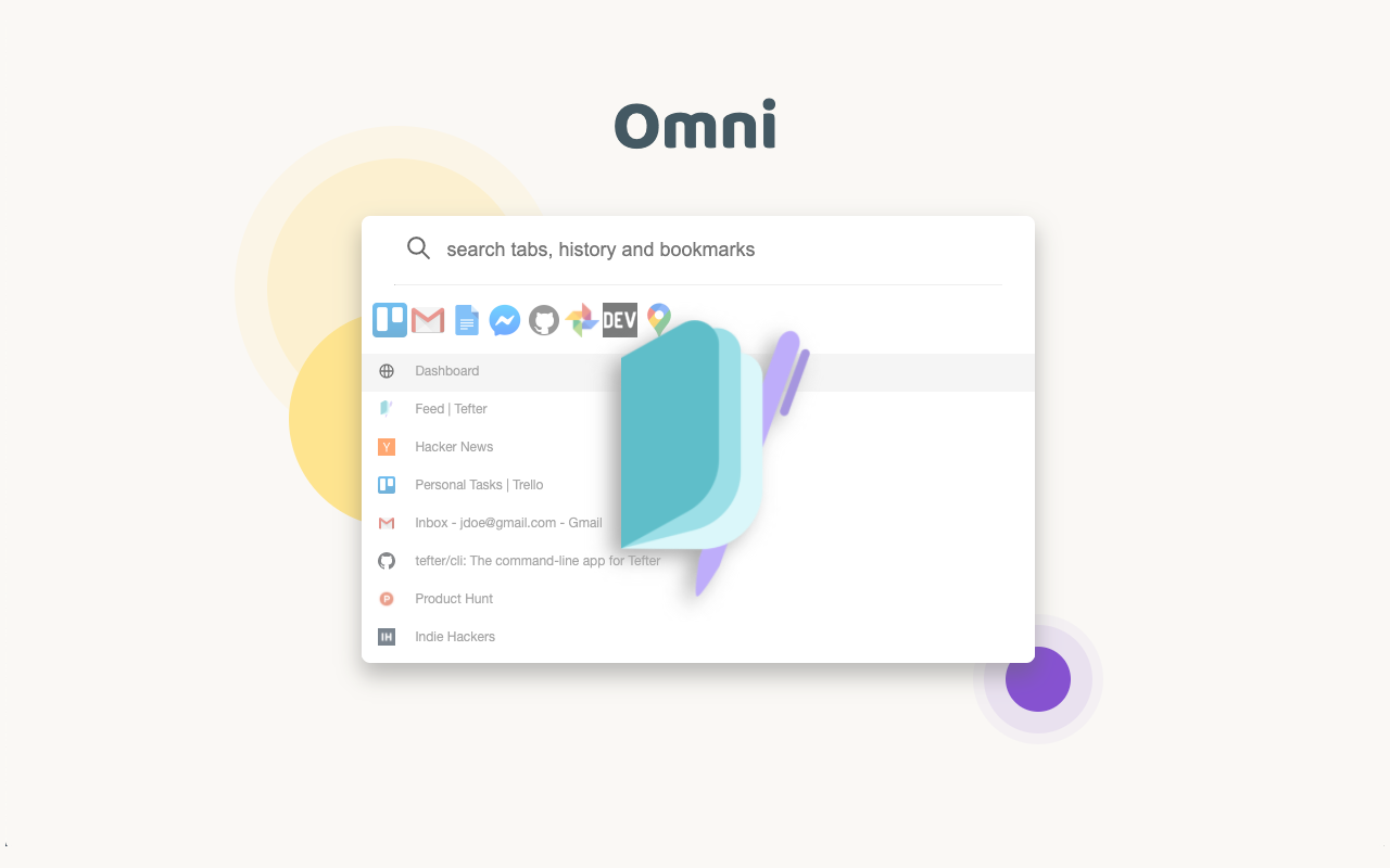 Omni - tabs, history and bookmarks by Tefter - 截图 2