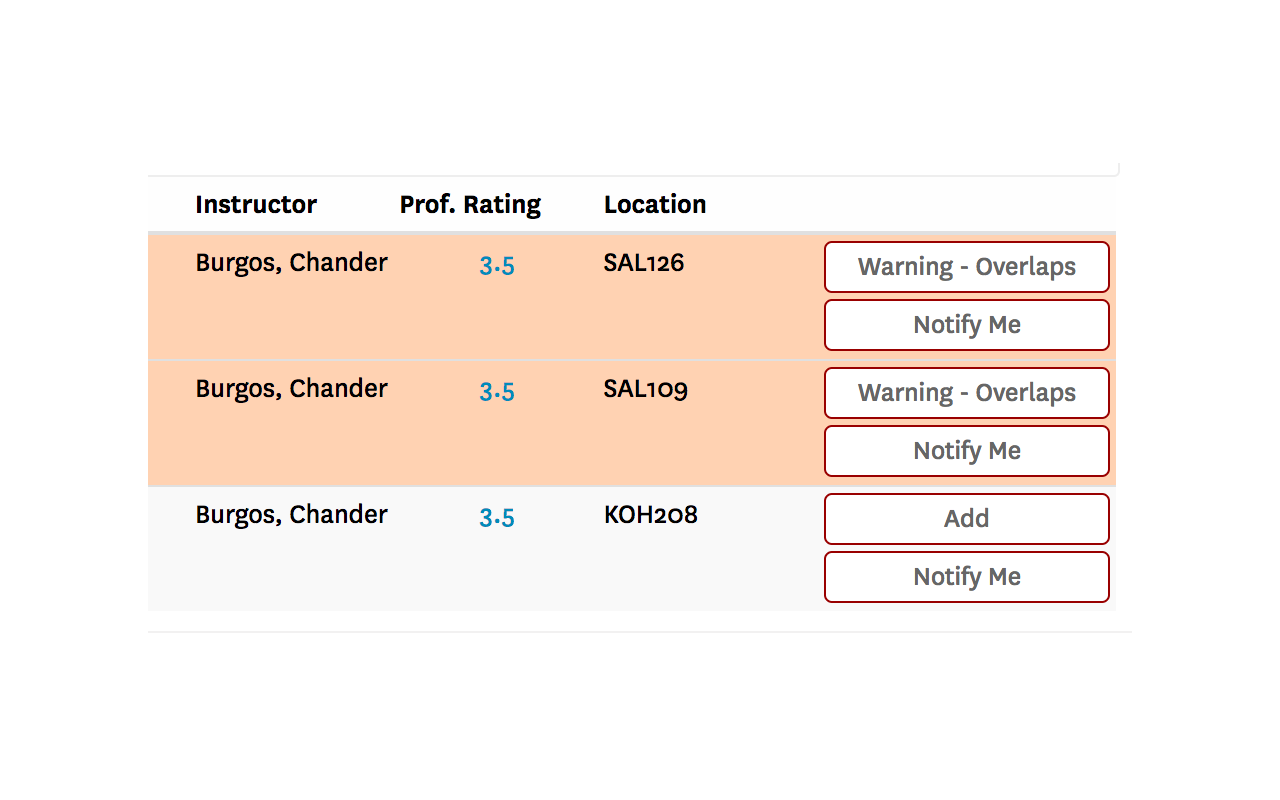 USC Schedule Helper - 截图 4