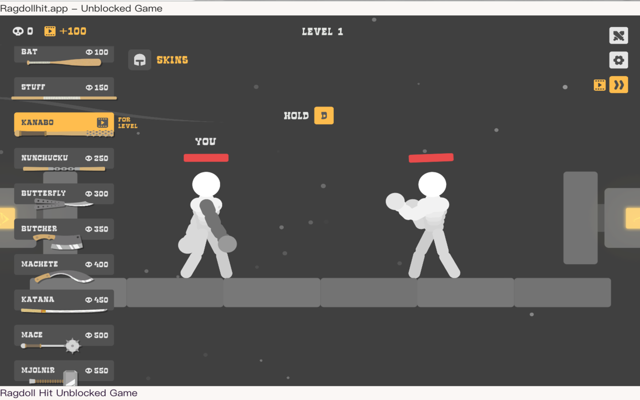 Ragdoll Hit Unblocked Game - 截图 4