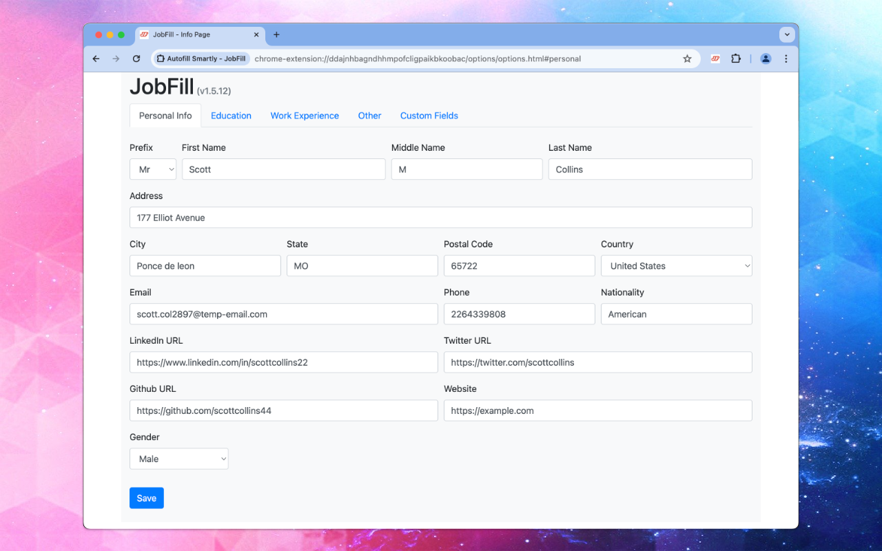 Autofill Smartly - JobFill - 截图 4