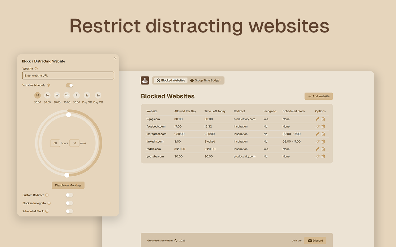 Time Snatch - Block Websites with Timers - 截图 5