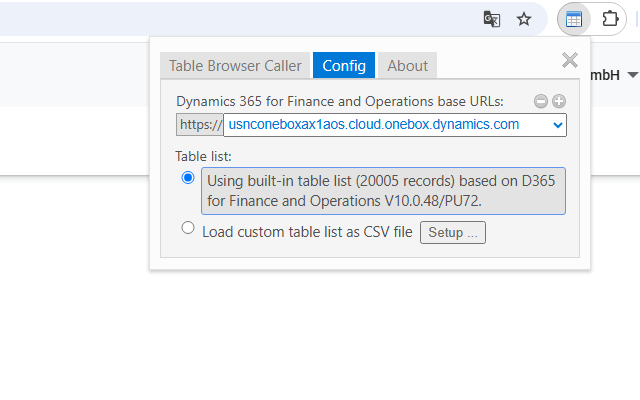 Table Browser Caller for D365FO - 截图 4
