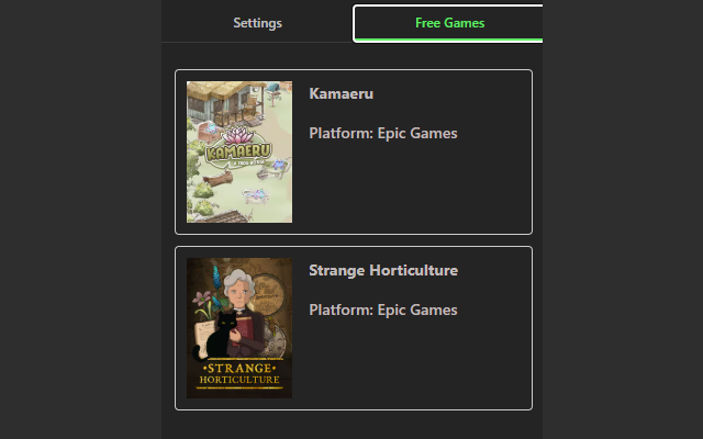 Free Game Claimer for Steam & Epic - 截图 3