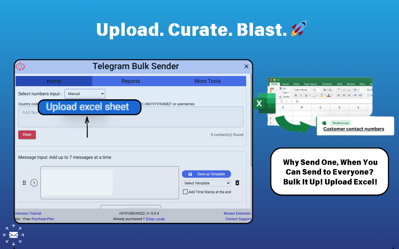 Telegram 群发工具 - 截图 5