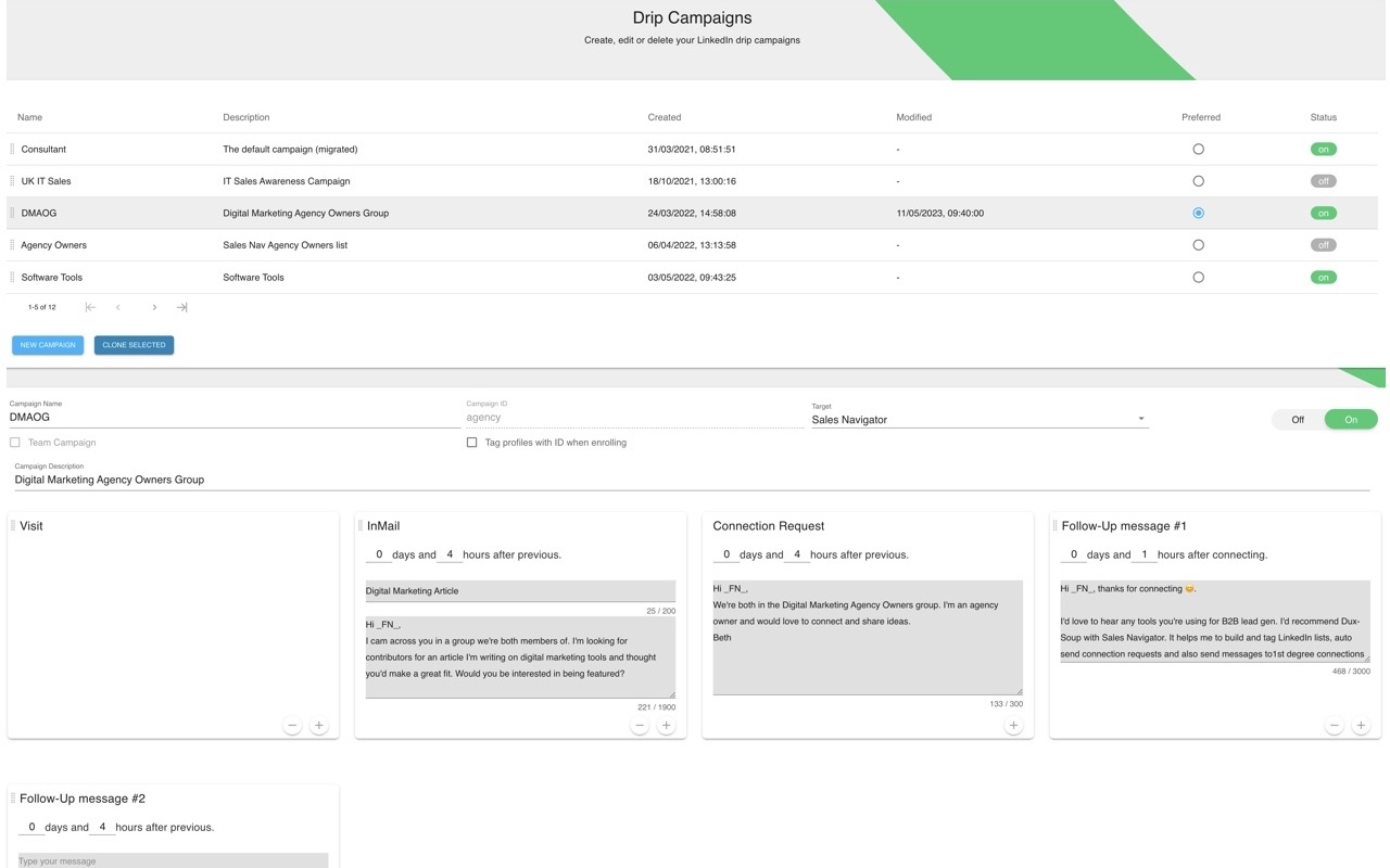 Dux-Soup for LinkedIn Automation - 截图 4